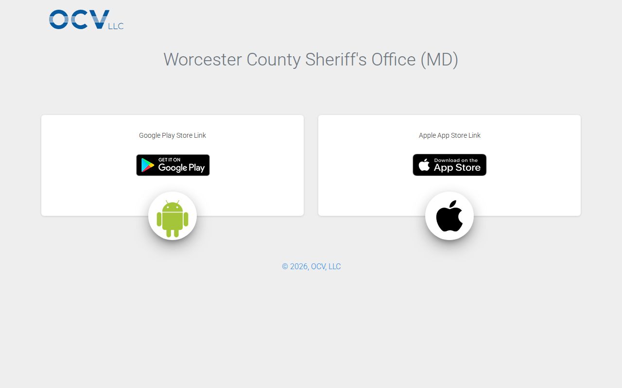 Worcester County Sheriff app channel for released mugshot checks