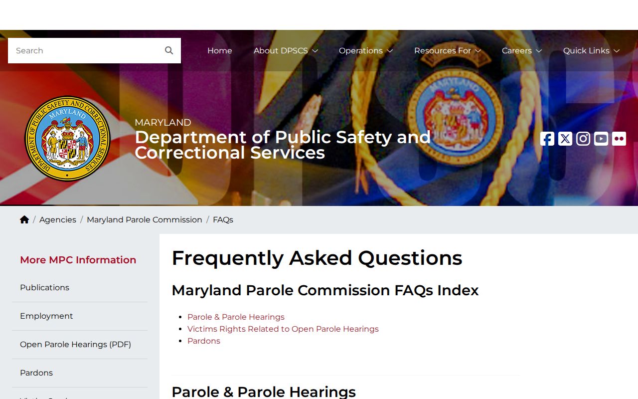 Worcester County parole outcome and delayed release guidance